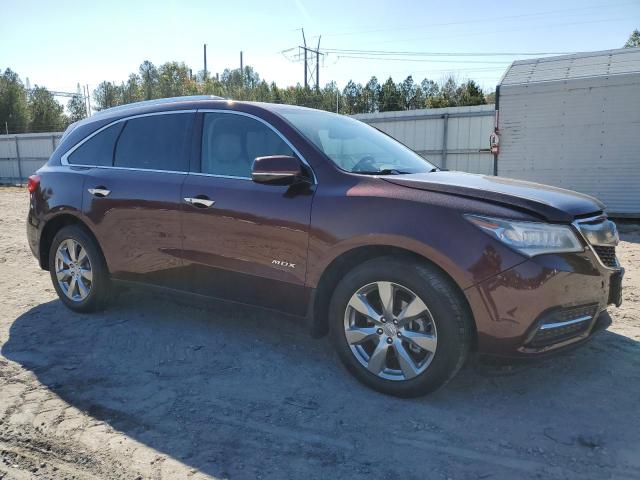 5FRYD4H83FB004822 - 2015 ACURA MDX ADVANCE BURGUNDY photo 4