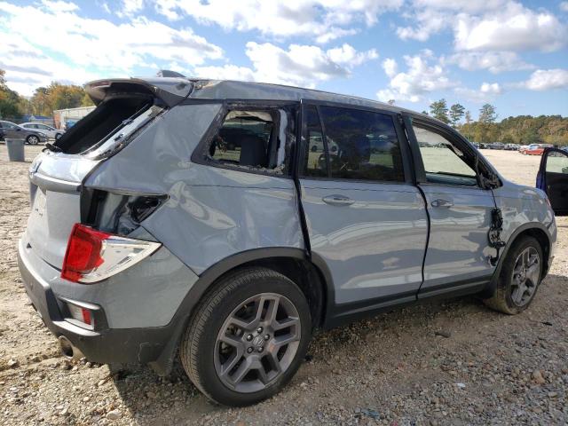 5FNYF7H57NB000211 - 2022 HONDA PASSPORT EXL BLUE photo 3