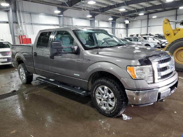 1FTFW1ET1DFD12008 - 2013 FORD F150 SUPERCREW GRAY photo 4