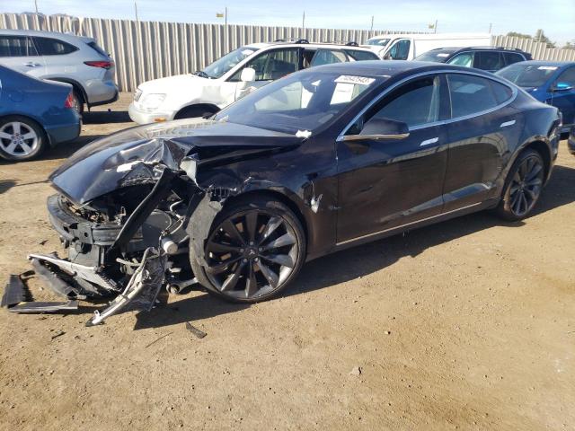 5YJSA1E27GF124980 - 2016 TESLA MODEL S შავი ფოტო 1