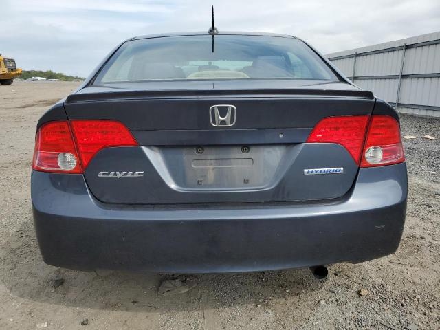 JHMFA36217S007697 - 2007 HONDA CIVIC HYBRID GRAY photo 6