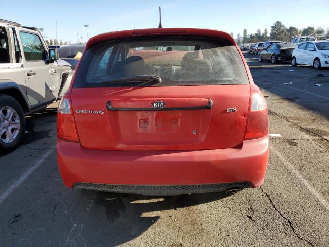 KNAFE161385011121 - 2008 KIA SPECTRA5 5 SX RED photo 6