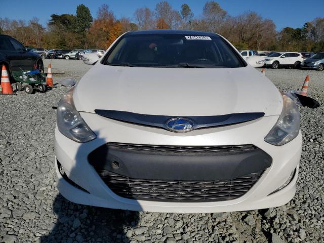 KMHEC4A47EA107260 - 2014 HYUNDAI SONATA HYBRID WHITE photo 5