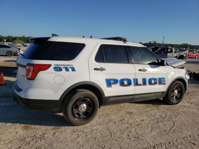 1FM5K8AR2JGA99971 - 2018 FORD EXPLORER POLICE INTERCEPTOR WHITE photo 3