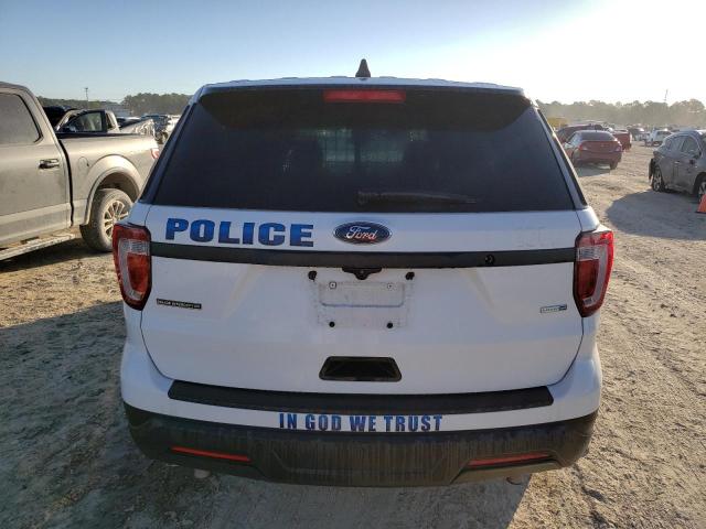 1FM5K8AR2JGA99971 - 2018 FORD EXPLORER POLICE INTERCEPTOR WHITE photo 6