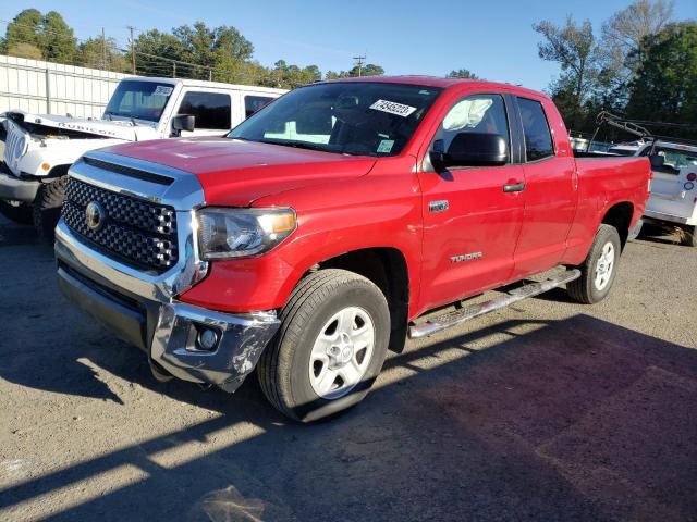 5TFUY5F13LX941428 - 2020 TOYOTA TUNDRA DOUBLE CAB SR/SR5 BURGUNDY photo 1