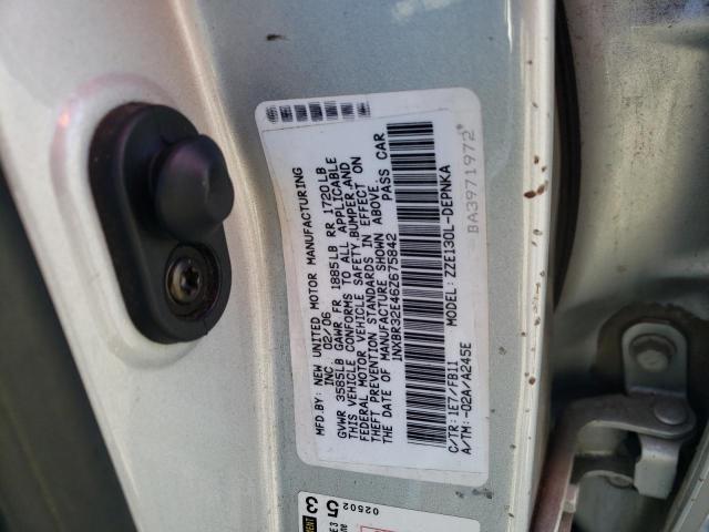 1NXBR32E46Z675842 - 2006 TOYOTA COROLLA CE SILVER photo 12