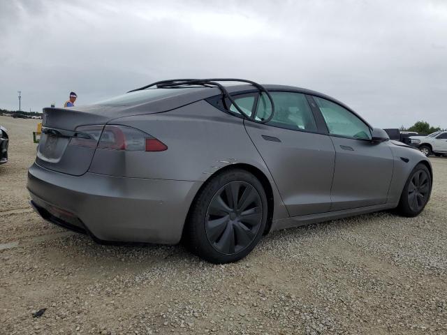 5YJSA1E52MF430586 - 2021 TESLA MODEL S GRAY photo 3