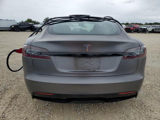 5YJSA1E52MF430586 - 2021 TESLA MODEL S GRAY photo 6