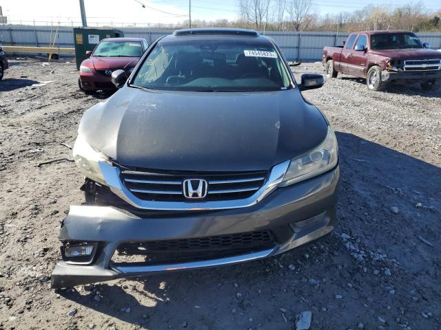 1HGCR2F8XEA144962 - 2014 HONDA ACCORD EXL GRAY photo 5