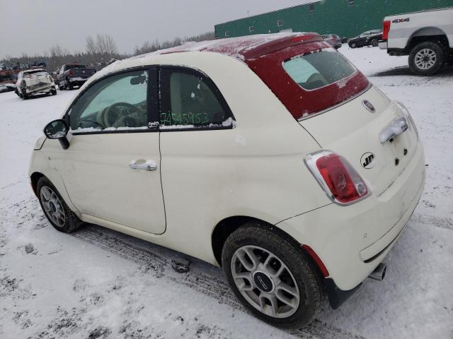 3C3CFFDR6DT743184 - 2013 FIAT 500 POP BEIGE photo 2