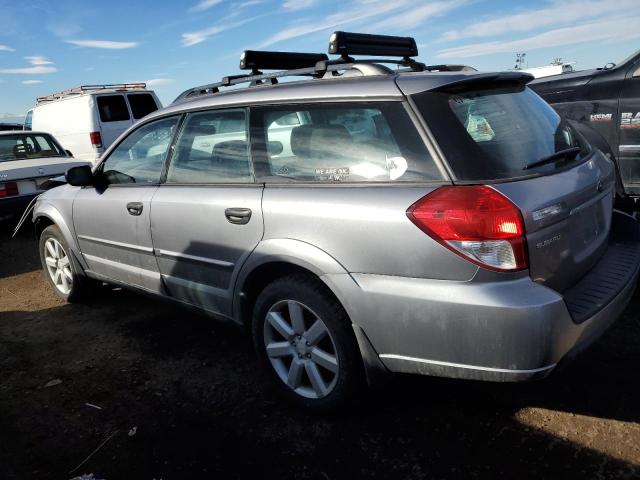 4S4BP61C687325928 - 2008 SUBARU OUTBACK 2.5I SILVER photo 2