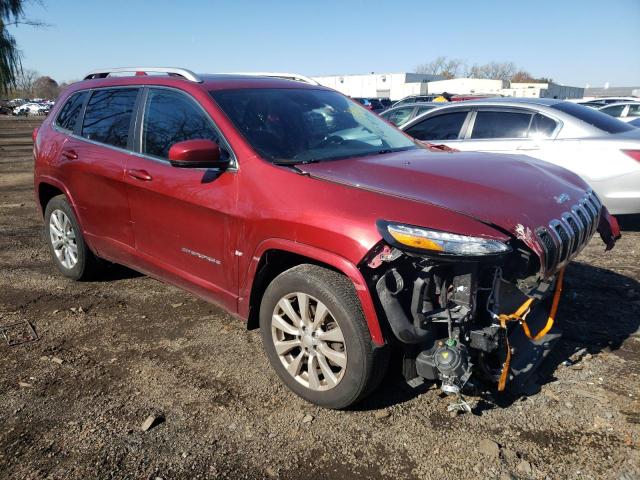 1C4PJMJS8HD235527 - 2017 JEEP CHEROKEE OVERLAND RED photo 4