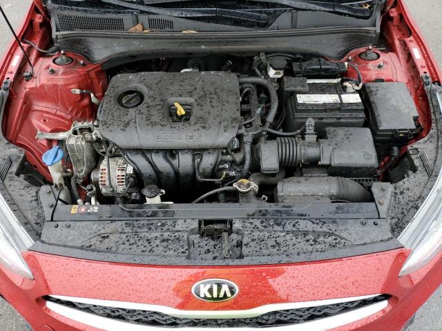 3KPF24AD7ME280543 - 2021 KIA FORTE FE RED photo 11