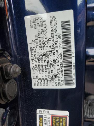 7FART6H55ME032844 - 2021 HONDA CR-V EX BLUE photo 14