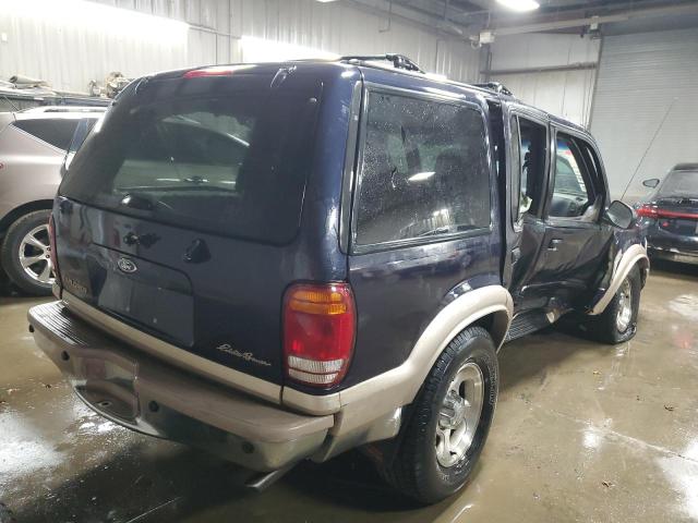 1FMDU74E21ZA40156 - 2001 FORD EXPLORER EDDIE BAUER BLUE photo 3