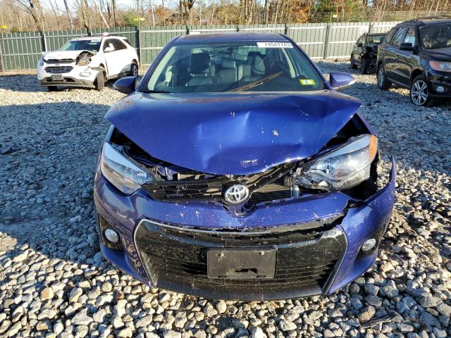 2T1BURHE7EC088415 - 2014 TOYOTA COROLLA L BLUE photo 5