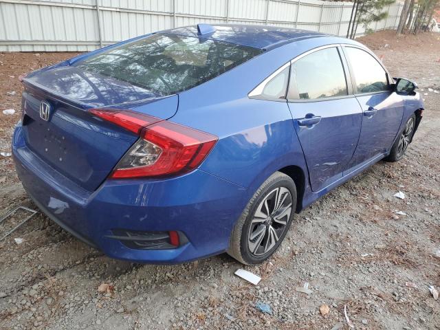 JHMFC1F36JX034654 - 2018 HONDA CIVIC EX BLUE photo 3