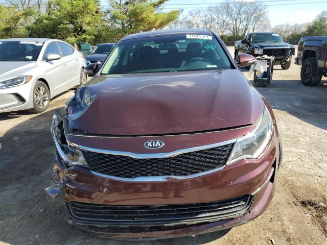 5XXGT4L30JG247876 - 2018 KIA OPTIMA LX MAROON photo 5