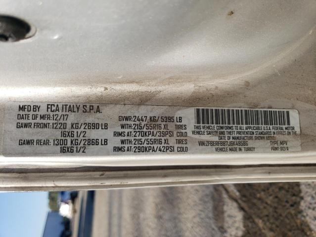 ZFBERFBB7J6K49586 - 2018 RAM PROMASTER SLT Сріблястий фото 13