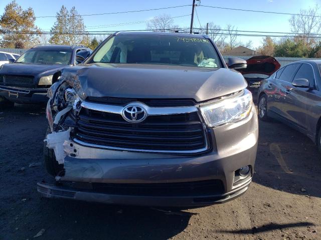 5TDJKRFH9GS343719 - 2016 TOYOTA HIGHLANDER XLE GRAY photo 5