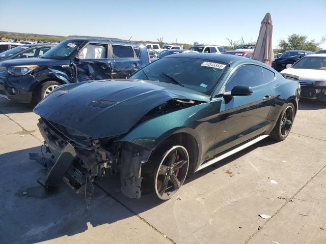 1FA6P8K06K5506607 - 2019 FORD MUSTANG BULLITT GREEN photo 1