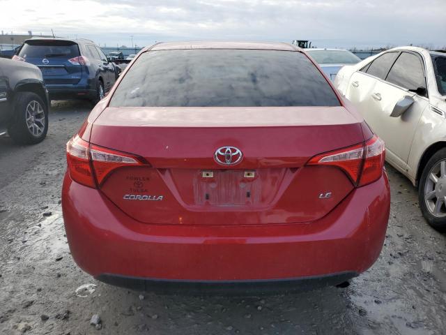 5YFBURHE7JP781818 - 2018 TOYOTA COROLLA L RED photo 6