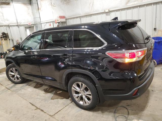 5TDBKRFH1FS144389 - 2015 TOYOTA HIGHLANDER LE BLACK photo 2