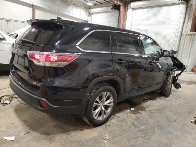 5TDBKRFH1FS144389 - 2015 TOYOTA HIGHLANDER LE BLACK photo 3