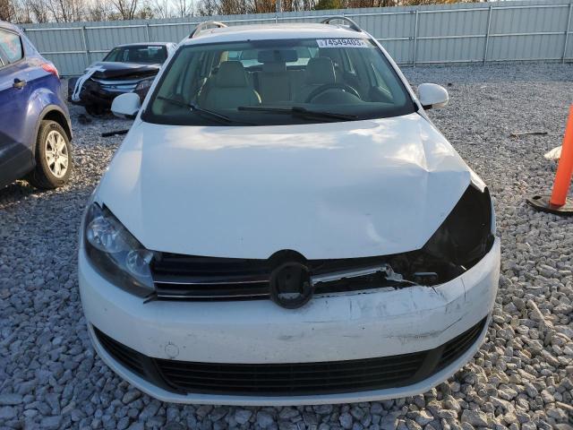 3VWPL7AJ3DM628978 - 2013 VOLKSWAGEN JETTA TDI WHITE photo 5