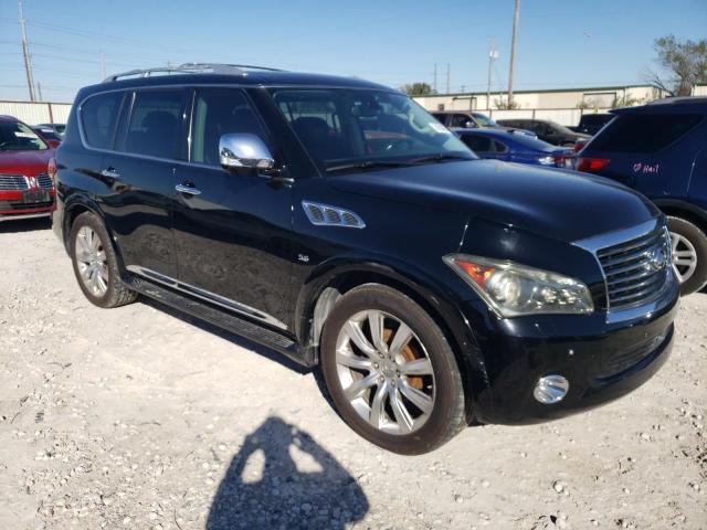 JN8AZ2NF2E9551332 - 2014 INFINITI QX80 BLACK photo 4