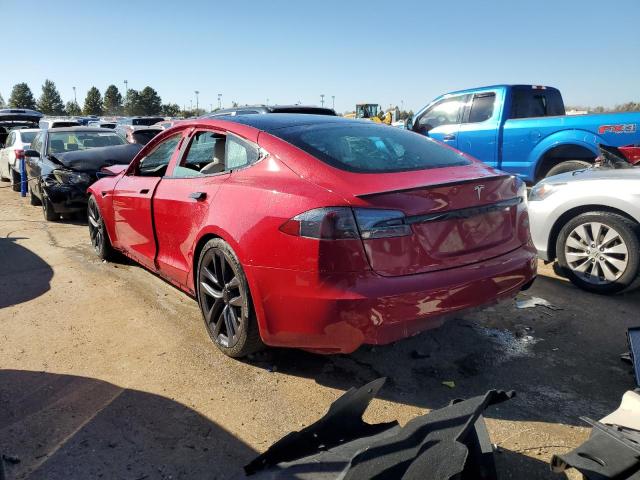 5YJSA1E67MF436781 - 2021 TESLA MODEL S Qırmızı foto 2