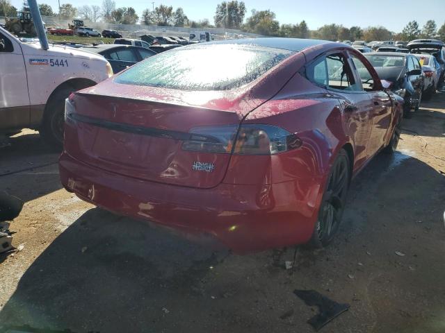 5YJSA1E67MF436781 - 2021 TESLA MODEL S Qırmızı foto 3