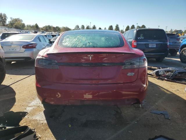 5YJSA1E67MF436781 - 2021 TESLA MODEL S Qırmızı foto 6