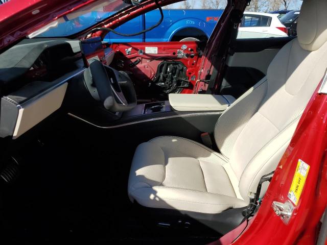 5YJSA1E67MF436781 - 2021 TESLA MODEL S Qırmızı foto 7