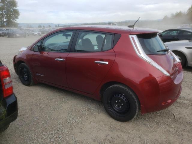 1N4AZ0CP6FC313084 - 2015 NISSAN LEAF S RED photo 2