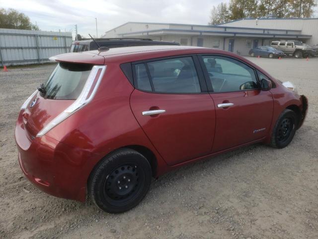 1N4AZ0CP6FC313084 - 2015 NISSAN LEAF S RED photo 3