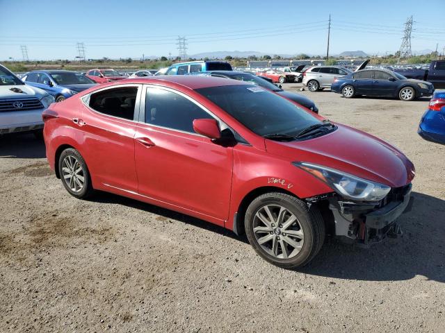 KMHDH4AE7EU184392 - 2014 HYUNDAI ELANTRA SE RED photo 4