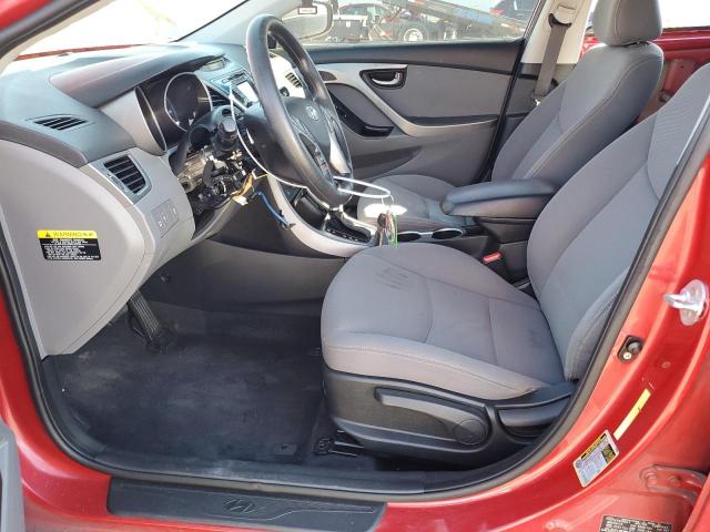 KMHDH4AE7EU184392 - 2014 HYUNDAI ELANTRA SE RED photo 7