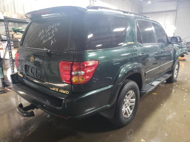 5TDBT48A33S158824 - 2003 TOYOTA SEQUOIA LIMITED GREEN photo 3