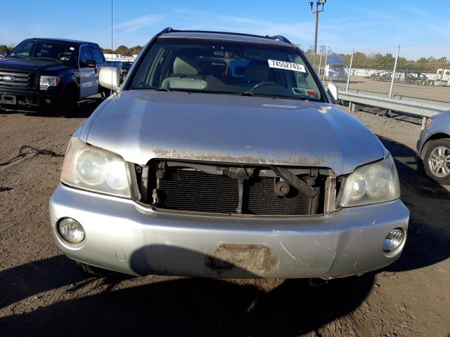 JTEHF21A210014869 - 2001 TOYOTA HIGHLANDER SILVER photo 5