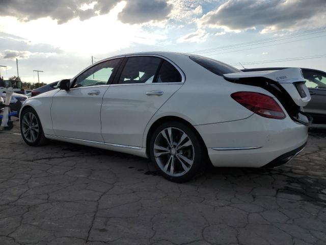 55SWF4JB6GU146820 - 2016 MERCEDES-BENZ C 300 WHITE photo 2