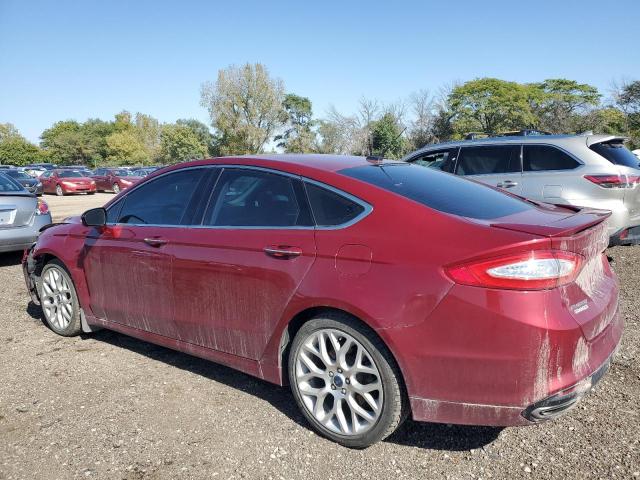 3FA6P0D93ER291508 - 2014 FORD FUSION TITANIUM BURGUNDY photo 2