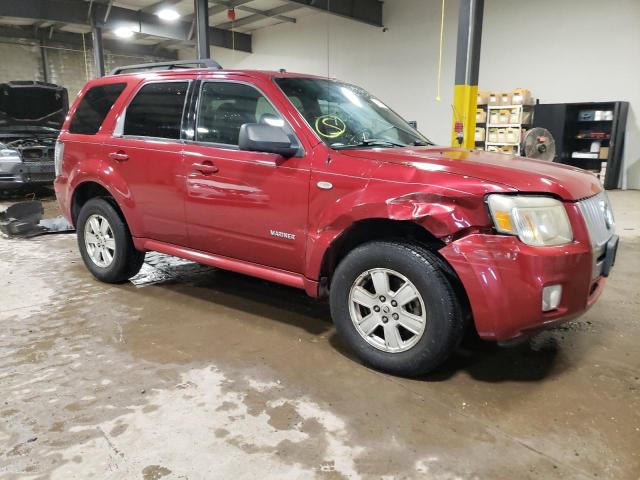 4M2CU81118KJ24070 - 2008 MERCURY MARINER RED photo 4