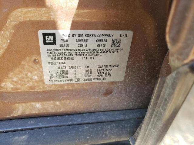 KL4CJBSB2GB575567 - 2016 BUICK ENCORE CONVENIENCE 棕色 照片 13