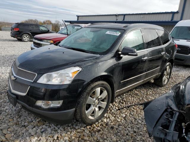 1GNKVLED8CJ393923 - 2012 CHEVROLET TRAVERSE LTZ BLACK photo 1