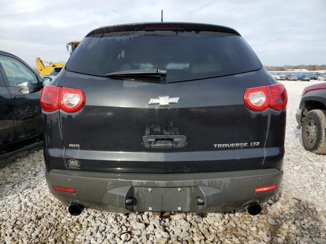 1GNKVLED8CJ393923 - 2012 CHEVROLET TRAVERSE LTZ BLACK photo 6