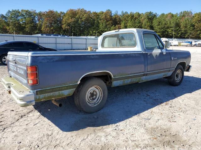 1B7FD04Y2JS671948 - 1988 DODGE D SERIES D100 BLUE photo 3