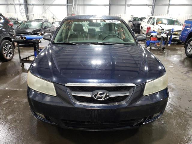 5NPEU46C78H302581 - 2008 HYUNDAI SONATA SE BLUE photo 5