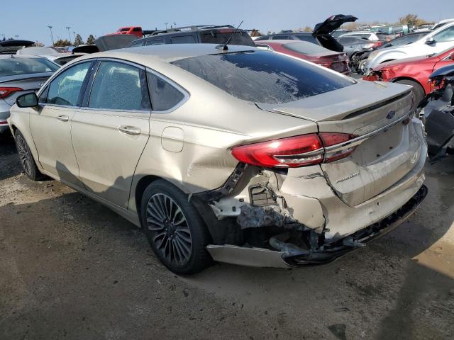 3FA6P0D94JR206816 - 2018 FORD FUSION TITANIUM/PLATINUM BEIGE photo 2